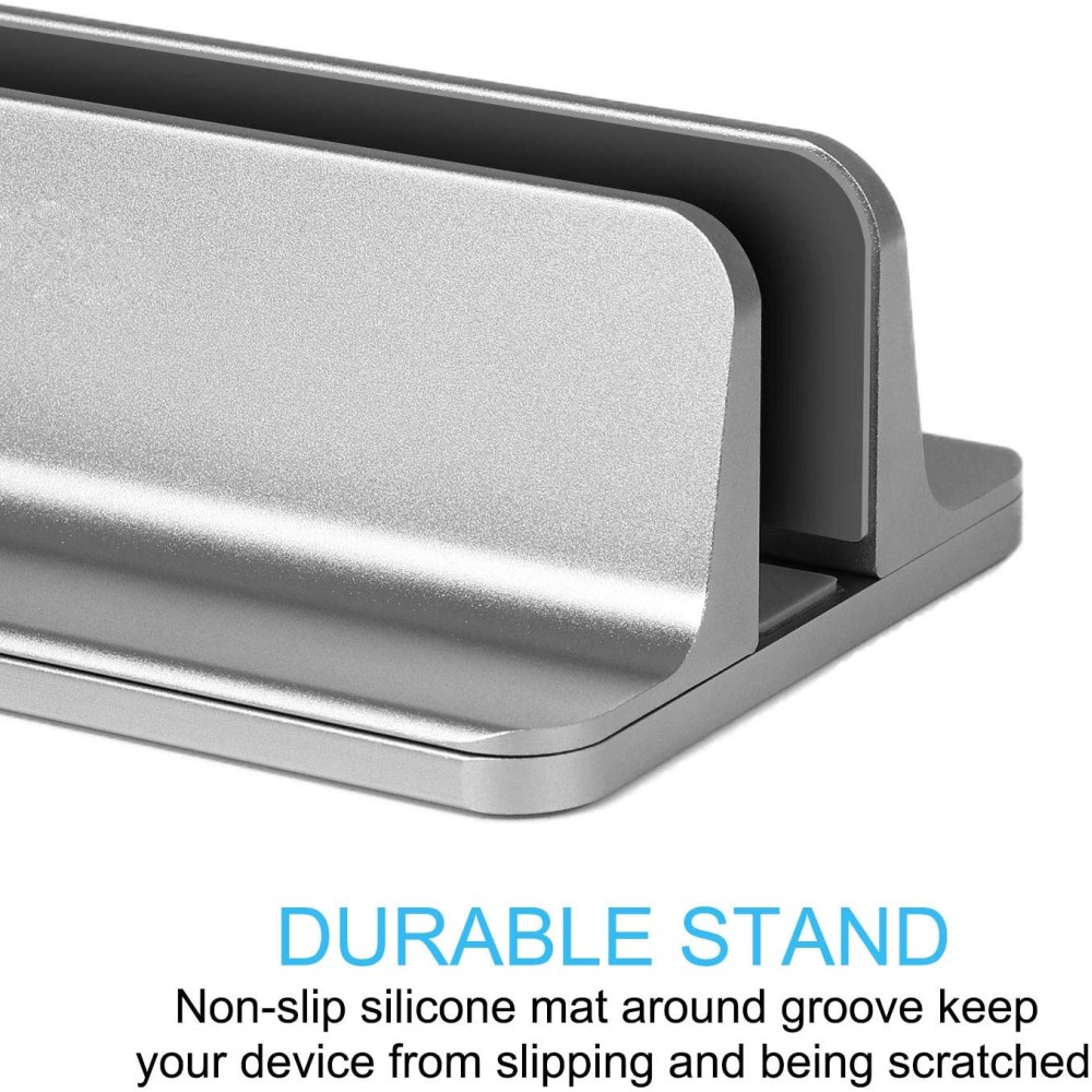  Universal Vertikal Aluminium Laptop Stativ Silver