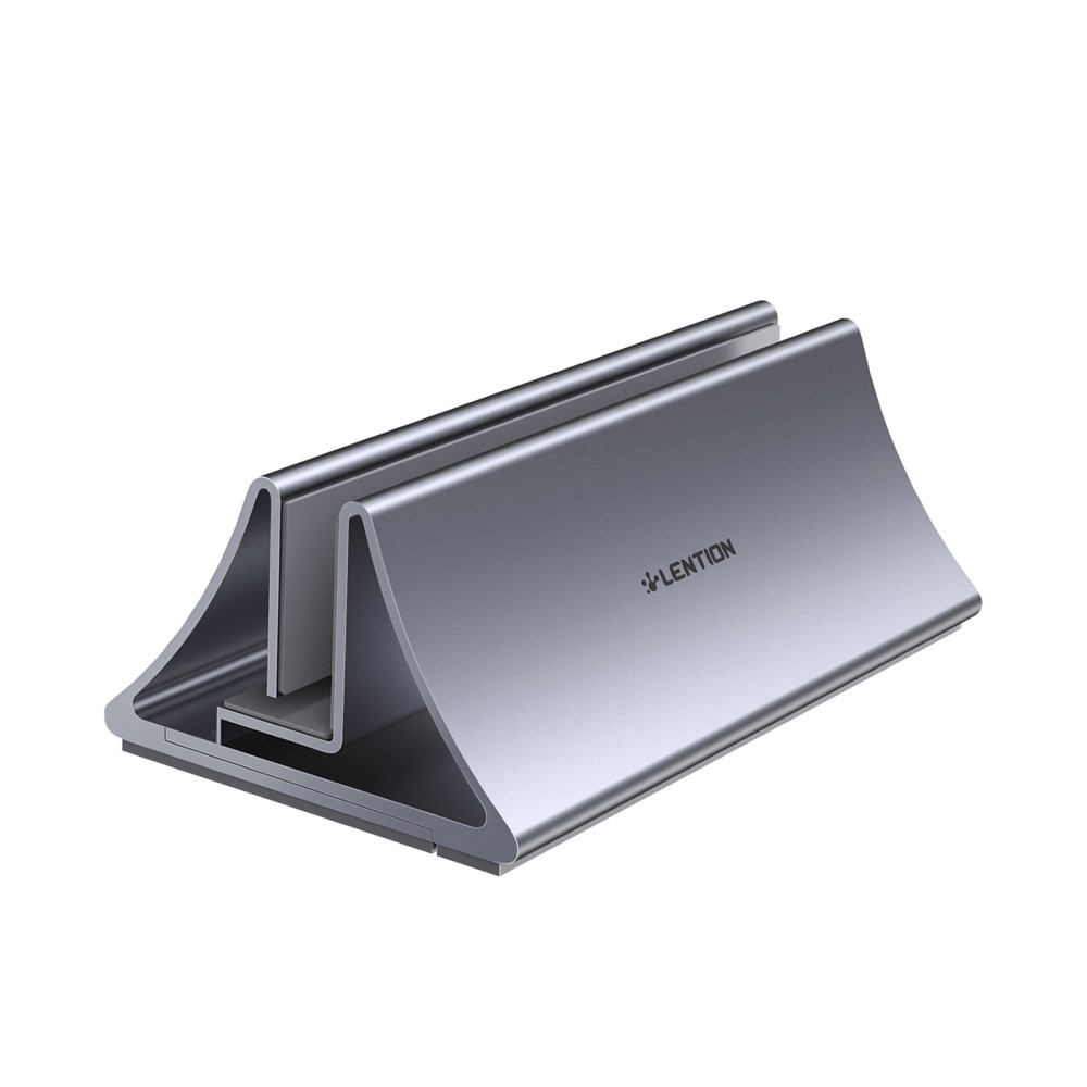 LENTION LENTION Universal Vertikal Aluminium Laptop Stativ Grå