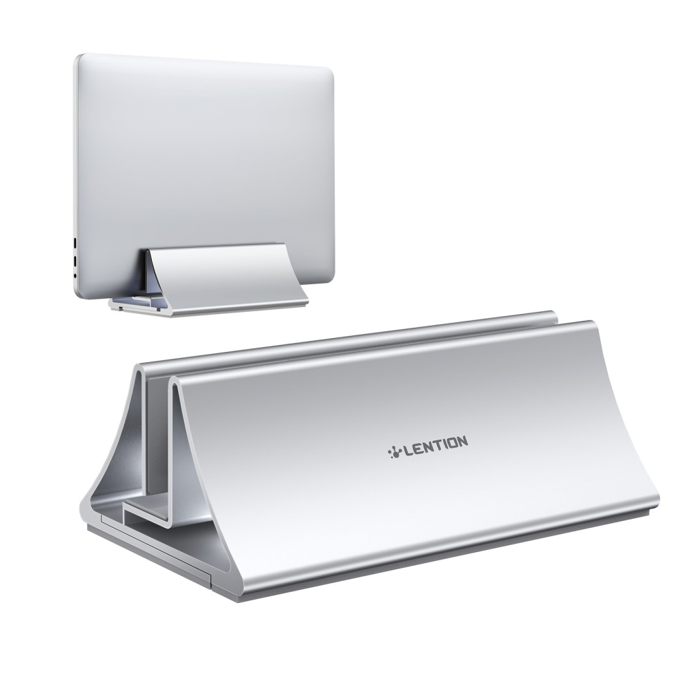 LENTION LENTION Universal Vertikal Aluminium Laptop Stativ Silver