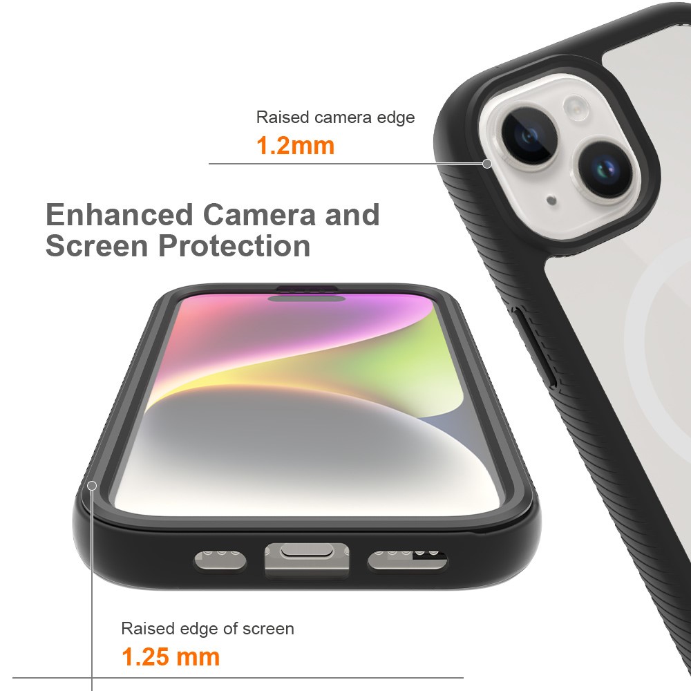  iPhone 15 Skal MagSafe 360 Defense Svart