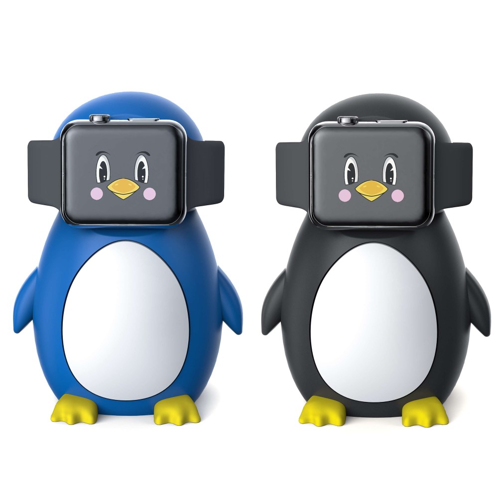  Pingvin Laddningsbas/Stativ För Apple Watch Blå