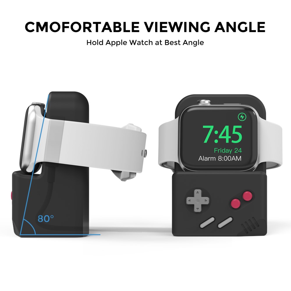 AHASTYLE AHASTYLE Apple Watch Laddningsställ Gamepad Silikon Svart