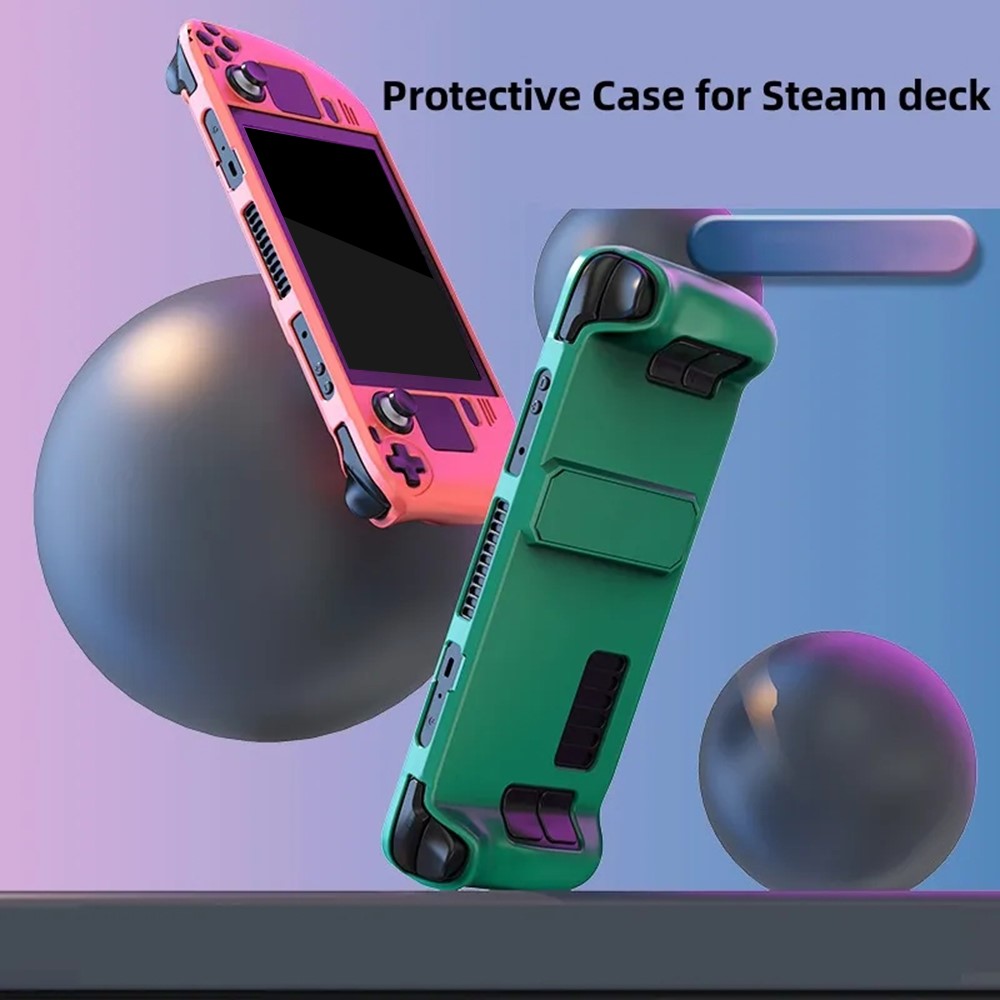  Skyddande Skal Till Steam Deck Med Kickstand Vit