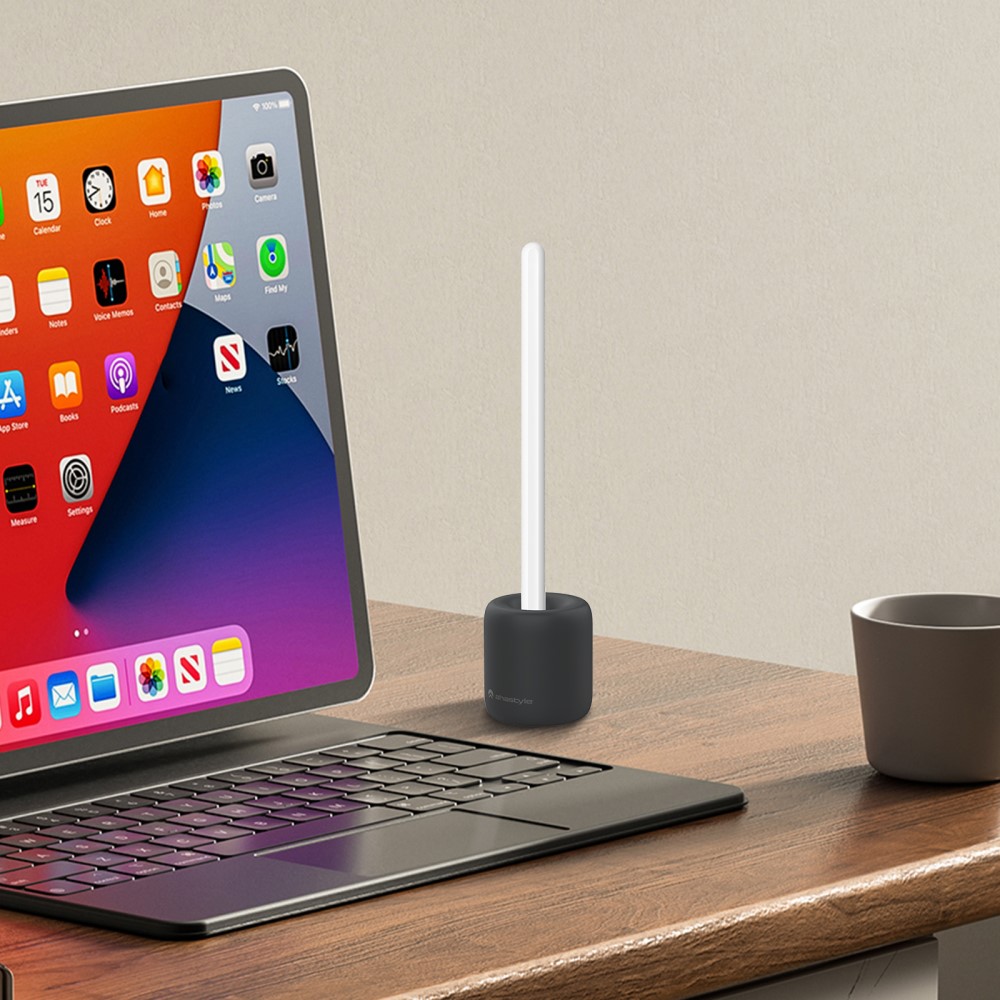 AHASTYLE AHASTYLE Apple Pencil 1/2/Pro Vertikal Silikon Ställ Svart