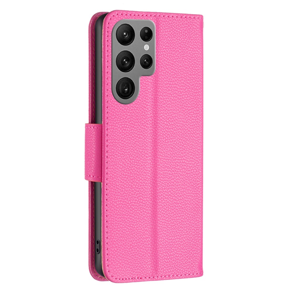  Samsung Galaxy S24 Ultra Fodral Litchi Shark Rosa