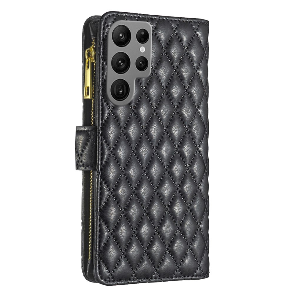 BINFEN BINFEN Galaxy S24 Ultra Fodral Diamond Multifunktionell Svart