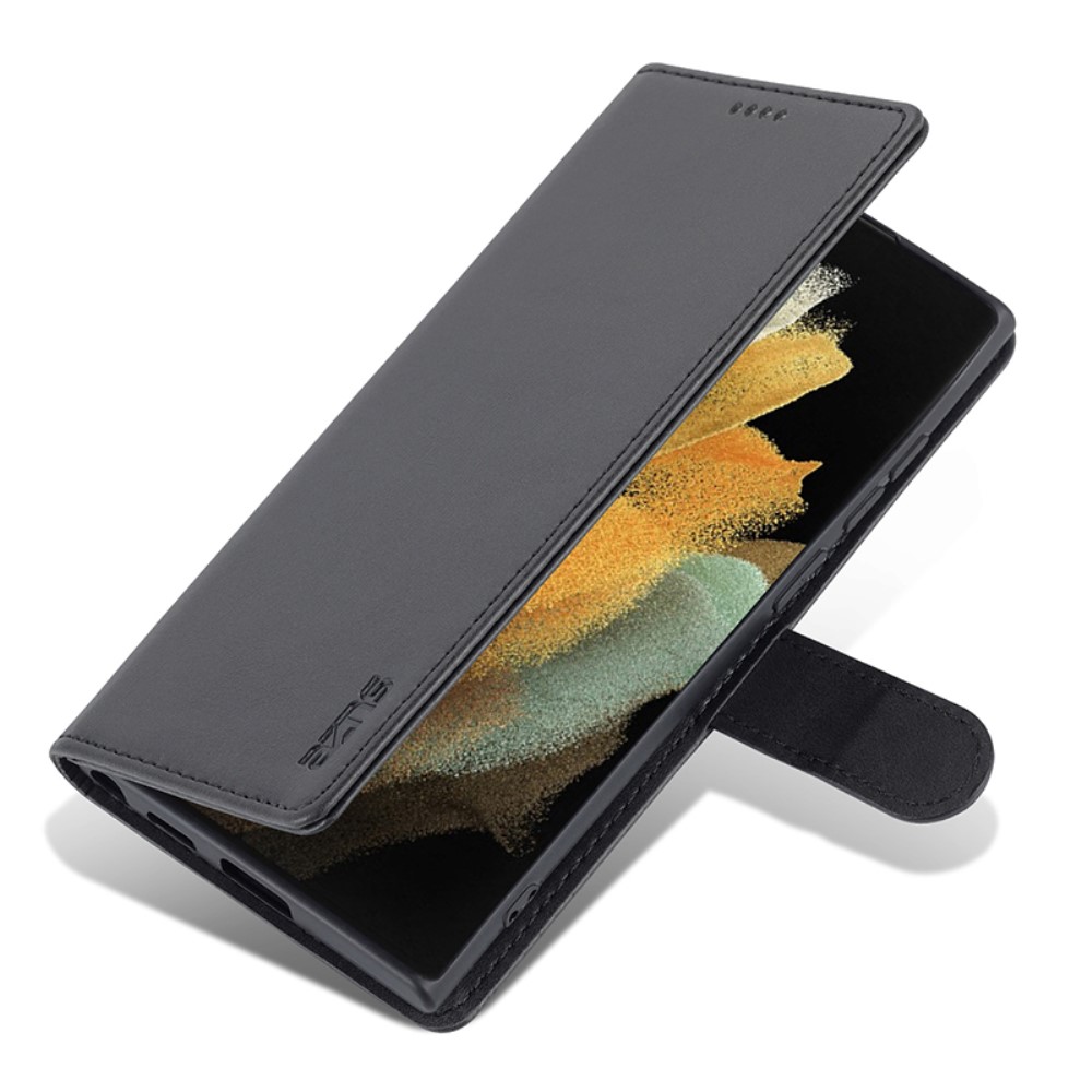 AZNS AZNS Samsung Galaxy S24 Ultra Fodral Retro Läder Svart