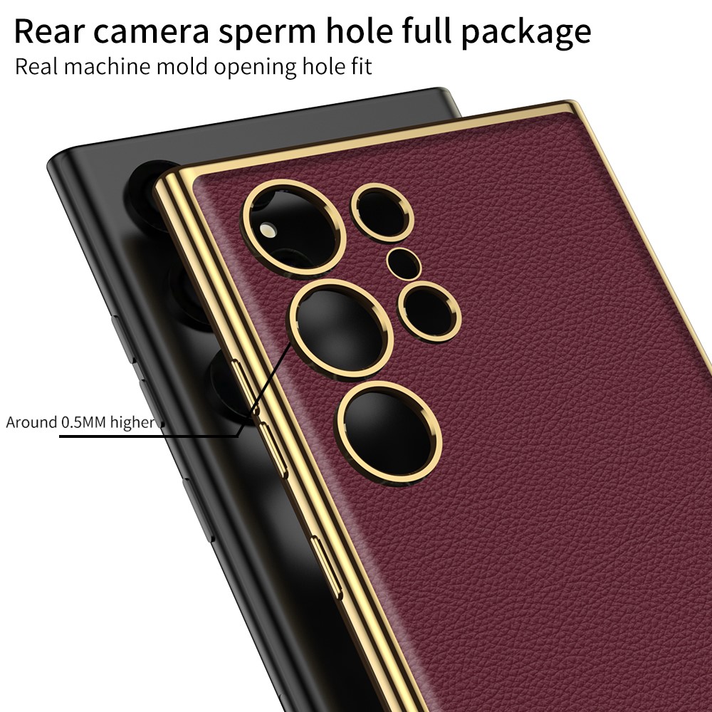 GKK GKK Samsung Galaxy S24 Ultra Skal Slim Electroplate Roséguld