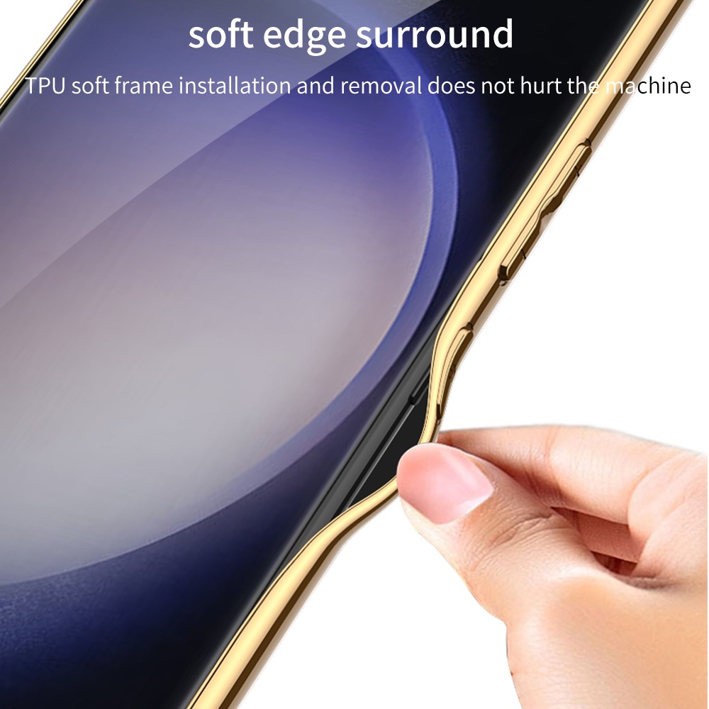 GKK GKK Galaxy S24 Ultra Skal Vävd Hybrid Läder Vit