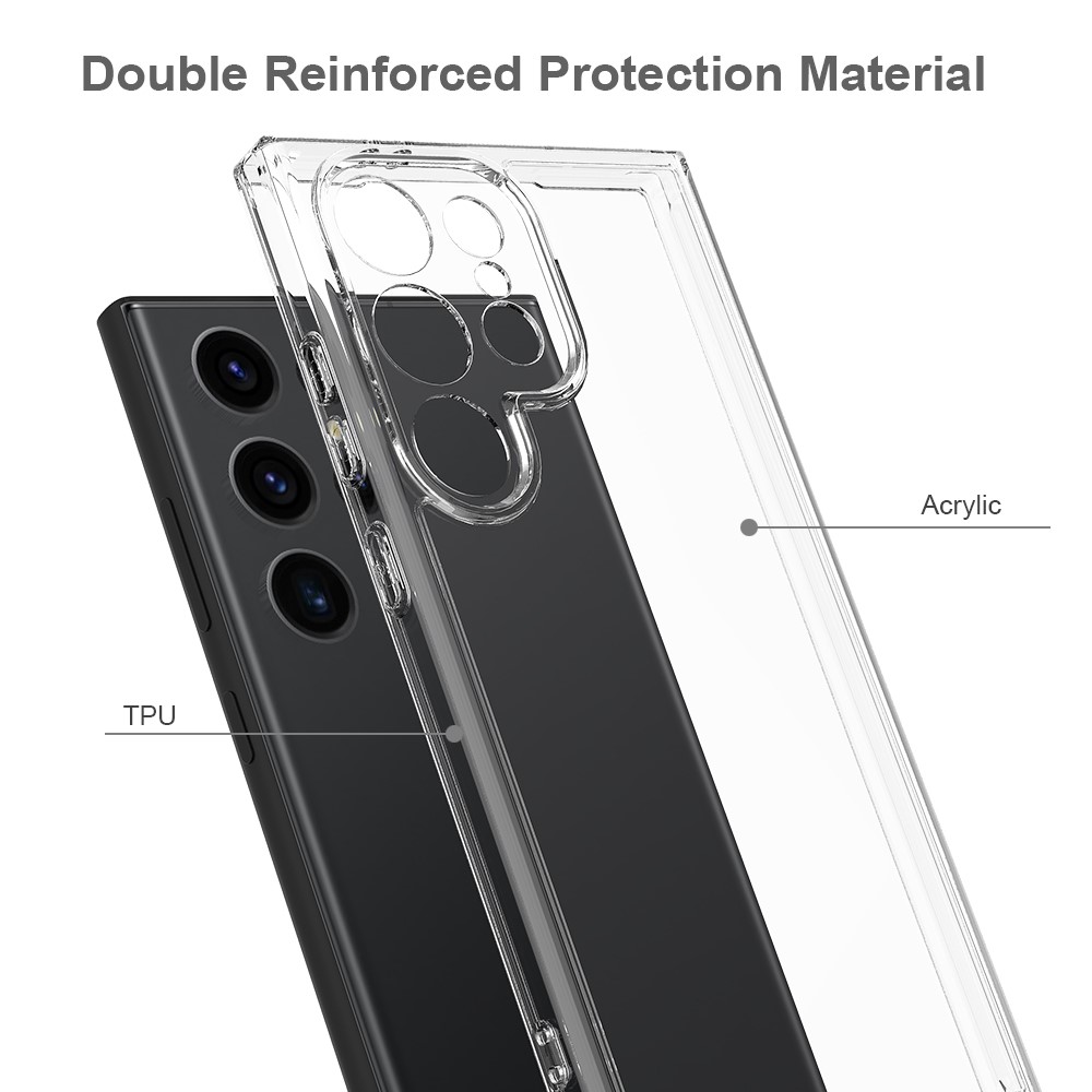  Samsung Galaxy S24 Ultra Skal Akryl/TPU Transparent