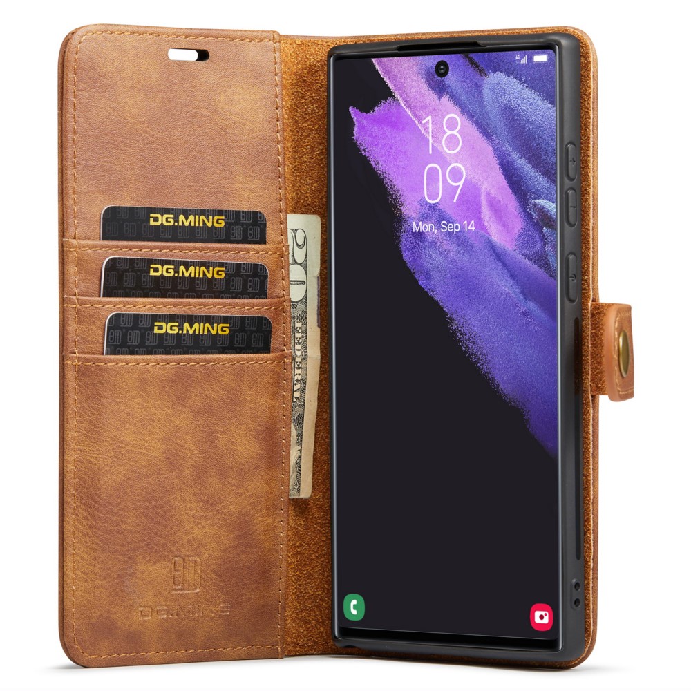 DG.MING DG.MING Galaxy S24 Ultra 2in1 Magnet Fodral / Skal Brun
