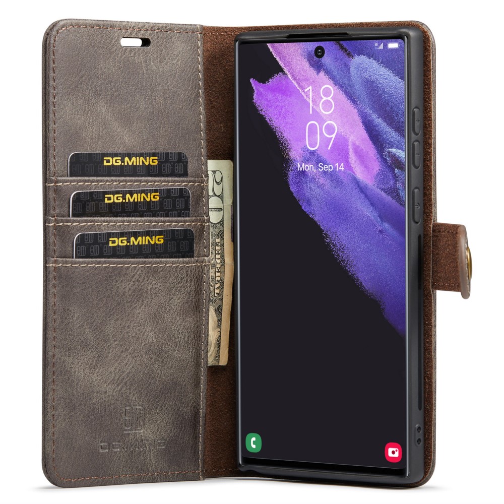 DG.MING DG.MING Galaxy S24 Ultra 2in1 Magnet Fodral / Skal Grå
