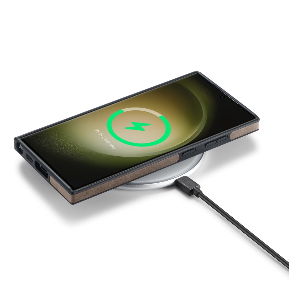 DG.MING DG.MING Samsung Galaxy S24 Ultra Skal Läderbelagt Brun