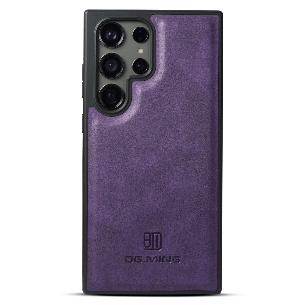 DG.MING DG.MING Samsung Galaxy S24 Ultra Skal Läderbelagt Lila