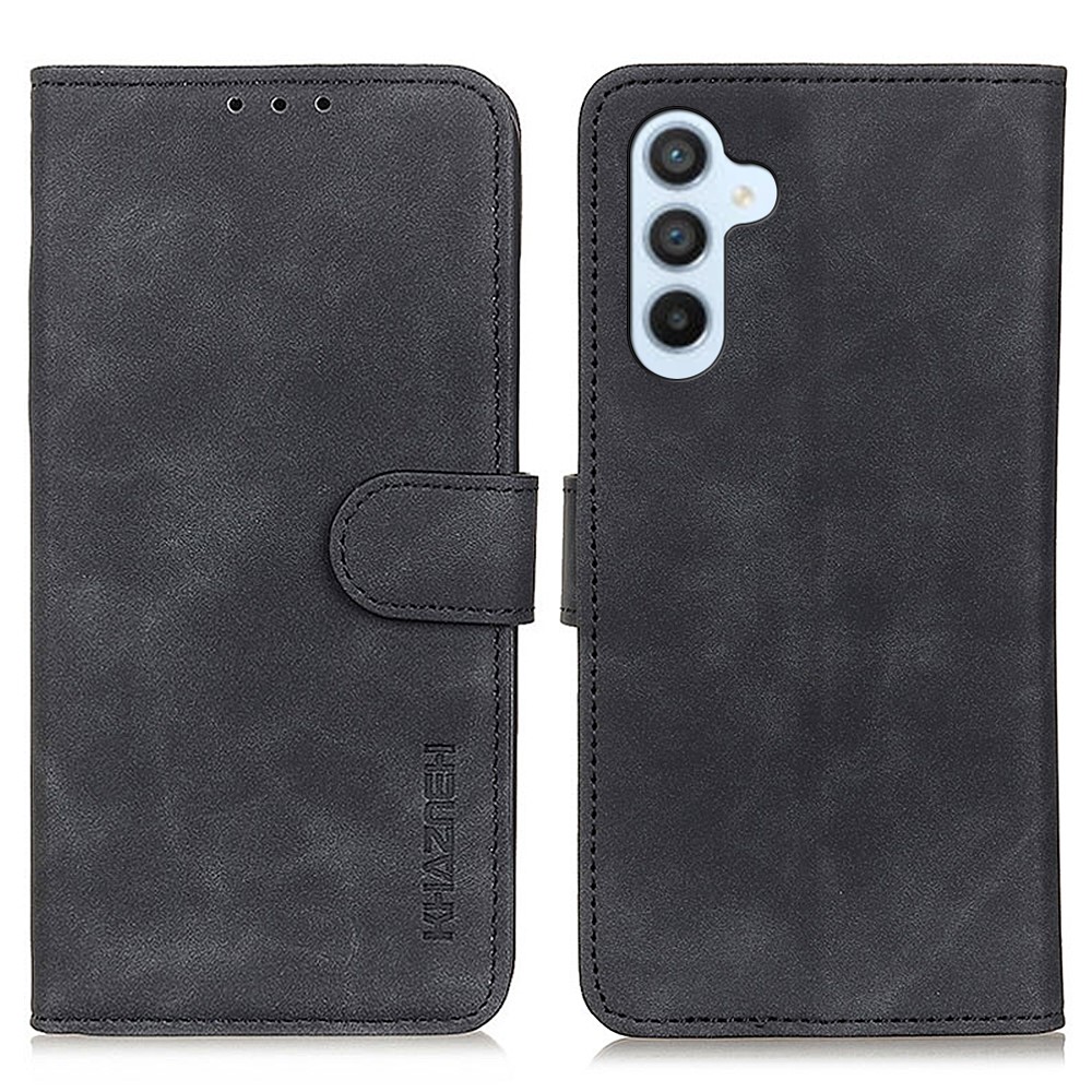 KHAZNEH KHAZNEH Galaxy S25 Plus / S24 Plus Fodral Retro Läder Svart