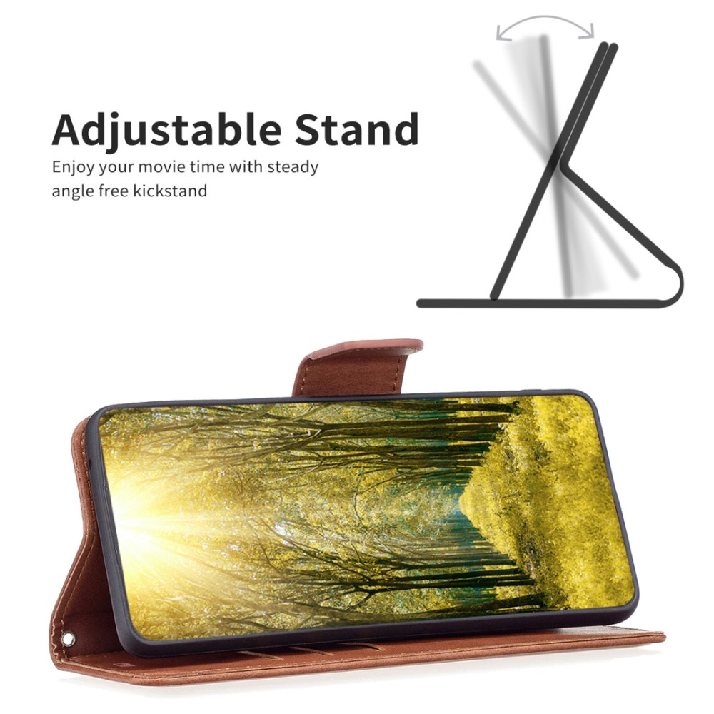  Galaxy S25 Plus / S24 Plus Fodral Solid Shark Läder Brun