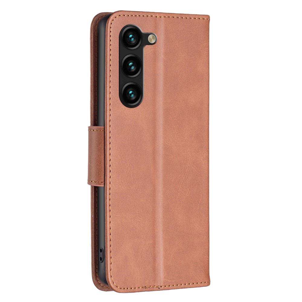  Galaxy S25 Plus / S24 Plus Fodral Solid Shark Läder Brun
