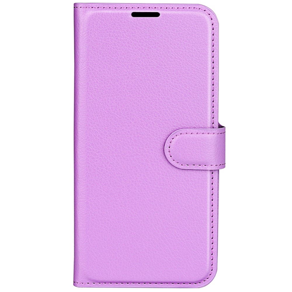  Samsung Galaxy S24 Plus Fodral Litchi Textur Lila