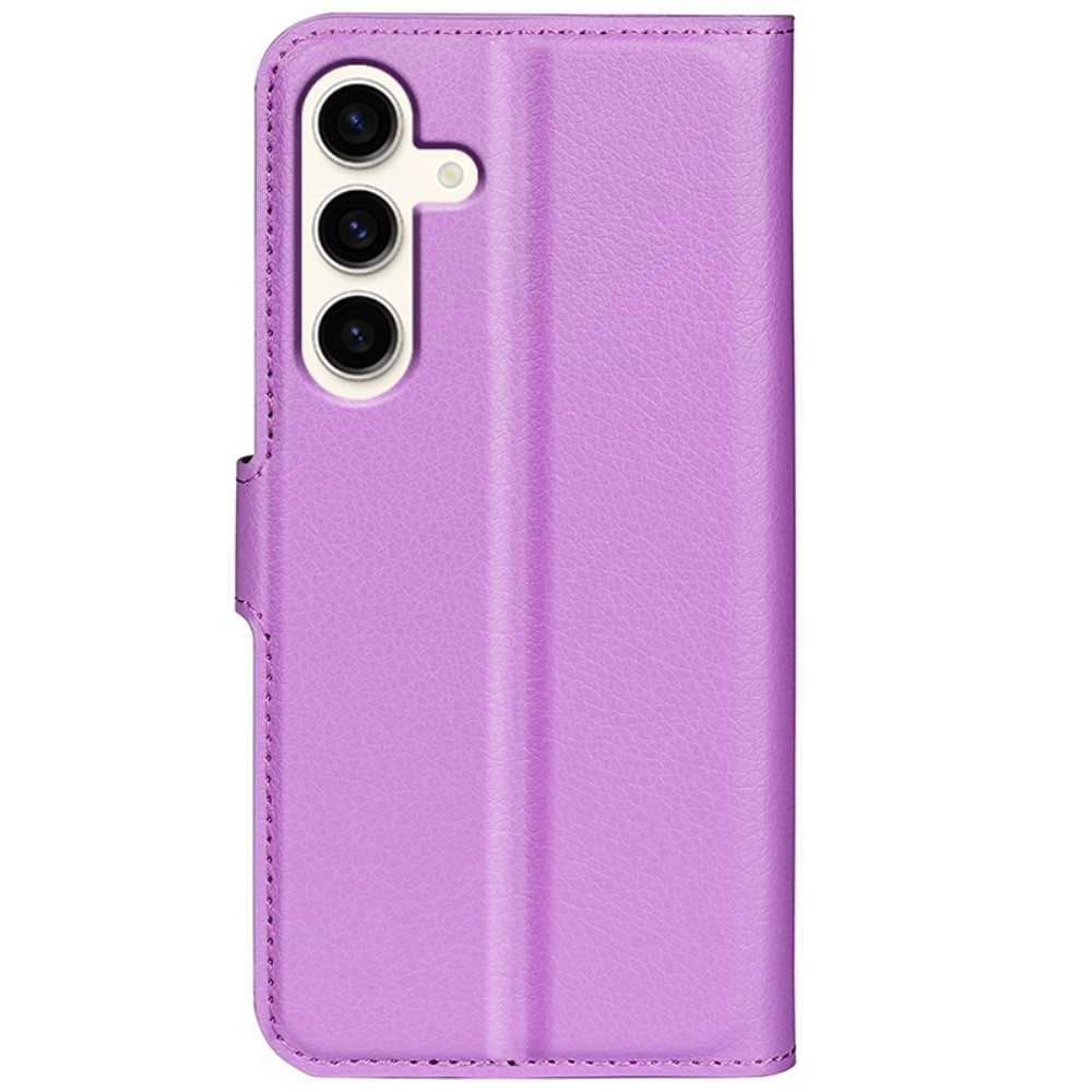  Samsung Galaxy S24 Plus Fodral Litchi Textur Lila