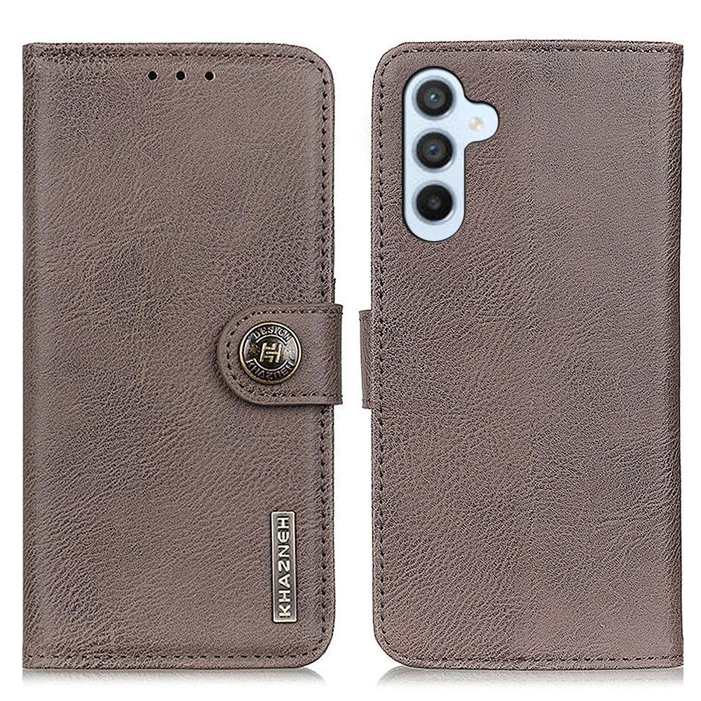 KHAZNEH KHAZNEH Samsung Galaxy S24 Fodral Läder Khaki