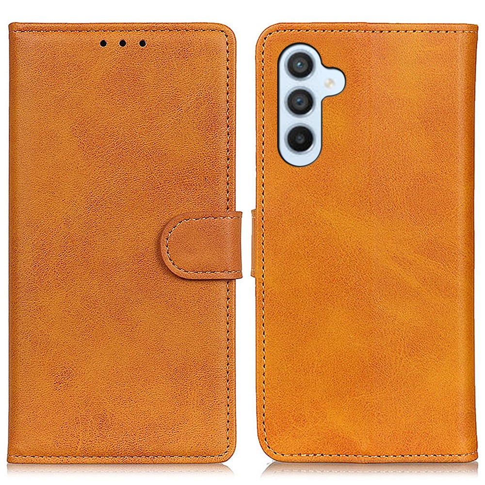  Samsung Galaxy S24 Fodral Solid Läder Brun