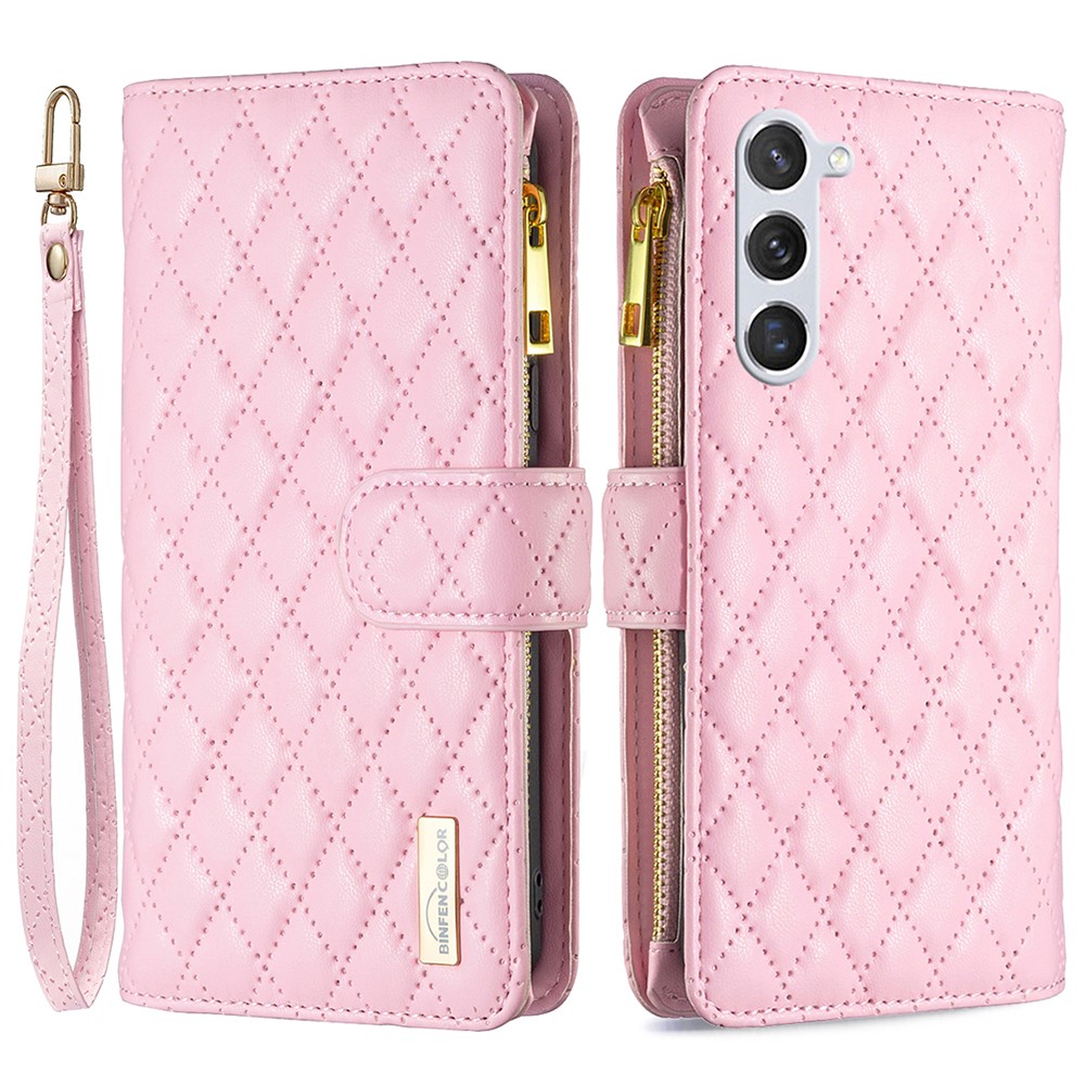 BINFEN BINFEN Galaxy S24 Fodral Diamond Multifunktionell Rosa