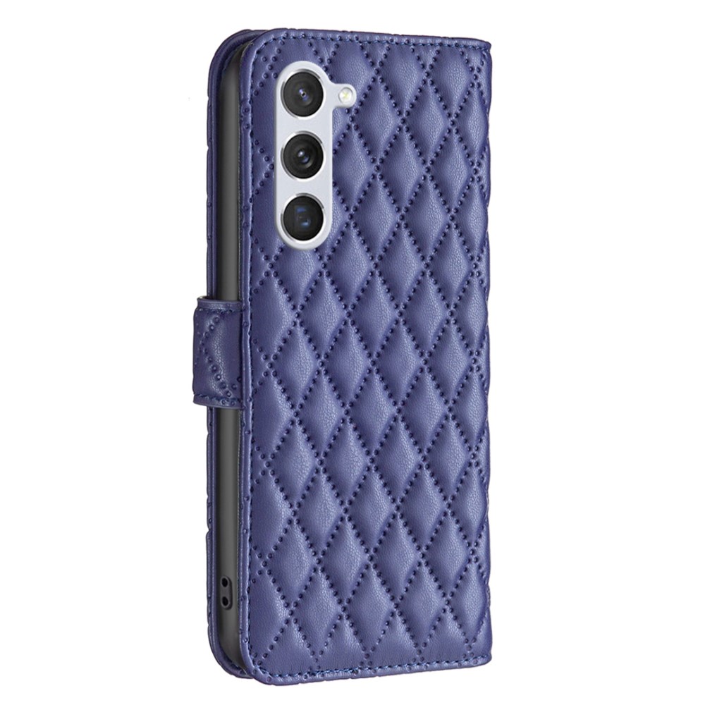  Samsung Galaxy S24 Fodral Diamond Läder Blå
