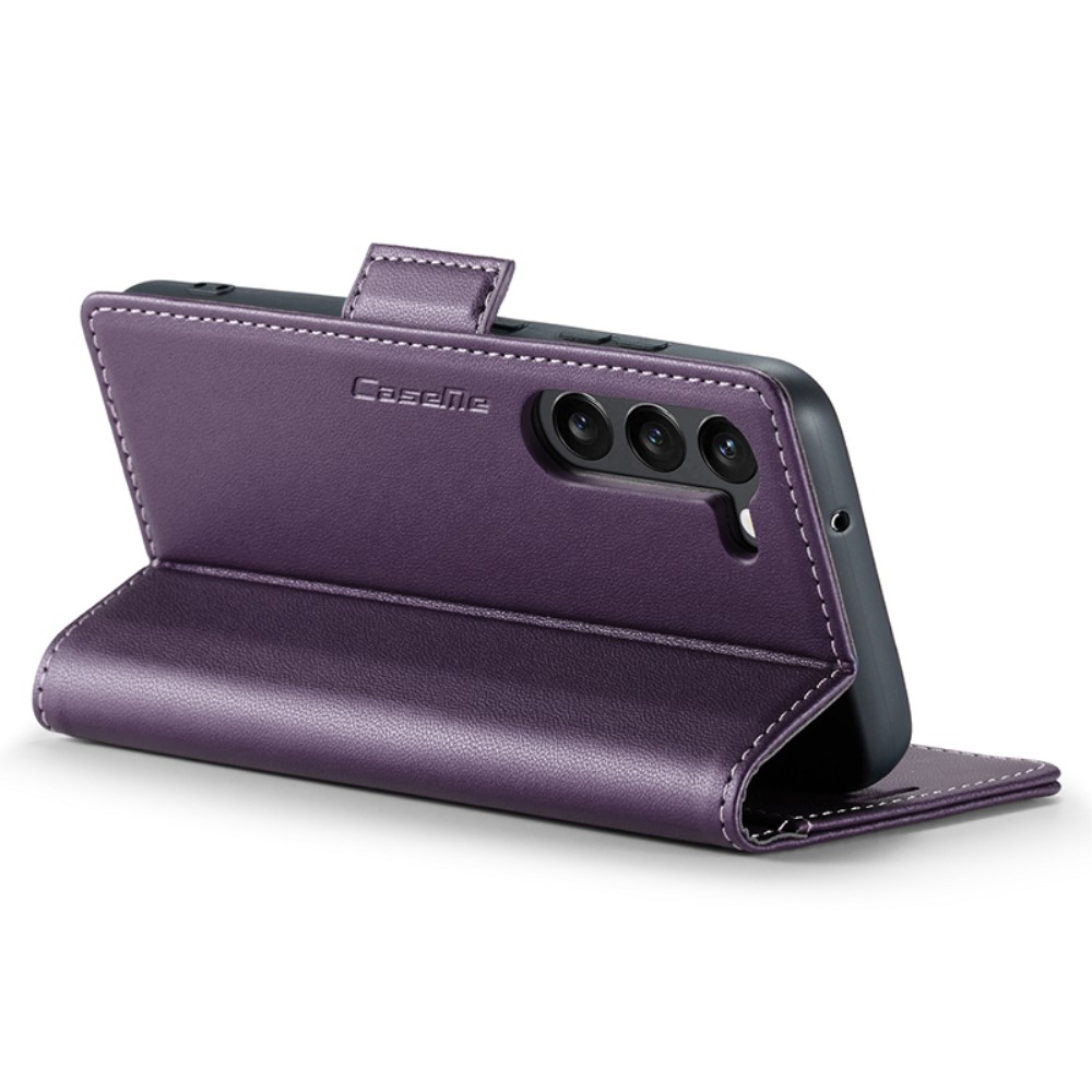 CASEME CASEME Galaxy S24 Fodral RFID Slim Läder Lila