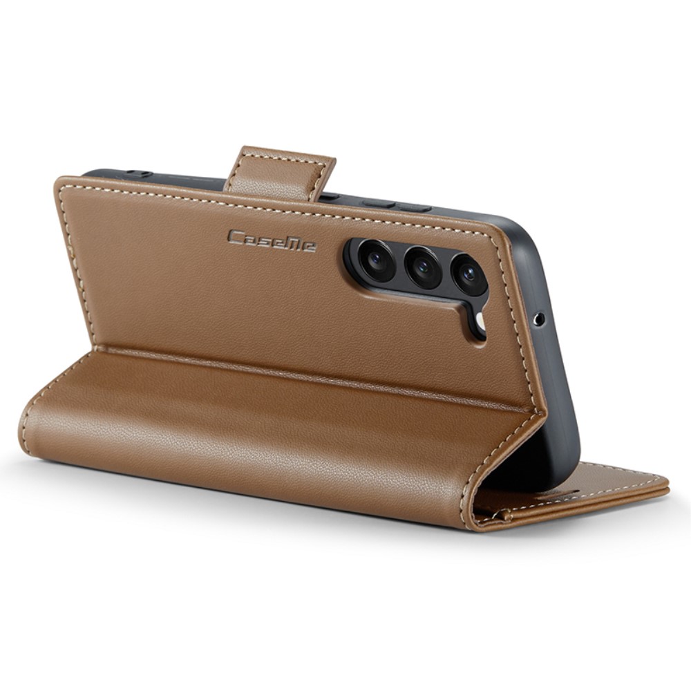 CASEME CASEME Galaxy S24 Fodral RFID Slim Läder Brun