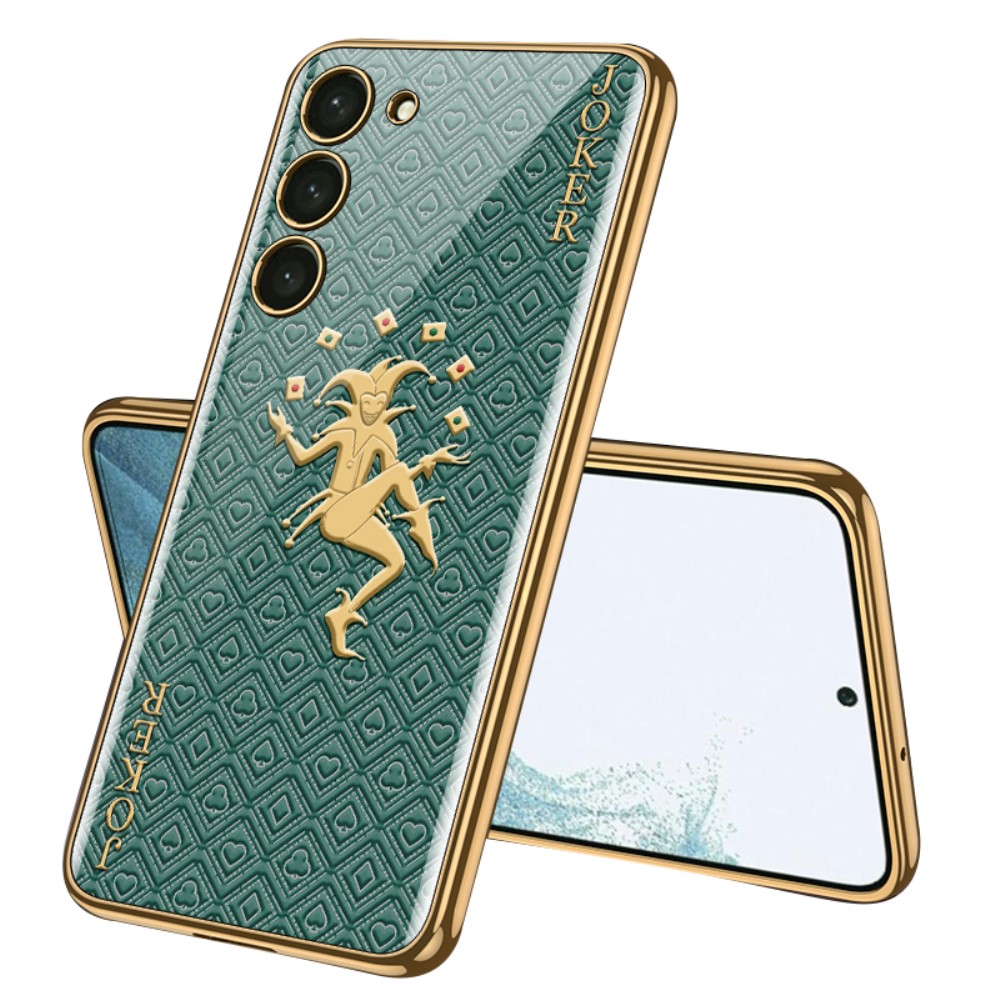 GKK GKK Galaxy S24 Skal Härdat Glas Electroplate Joker
