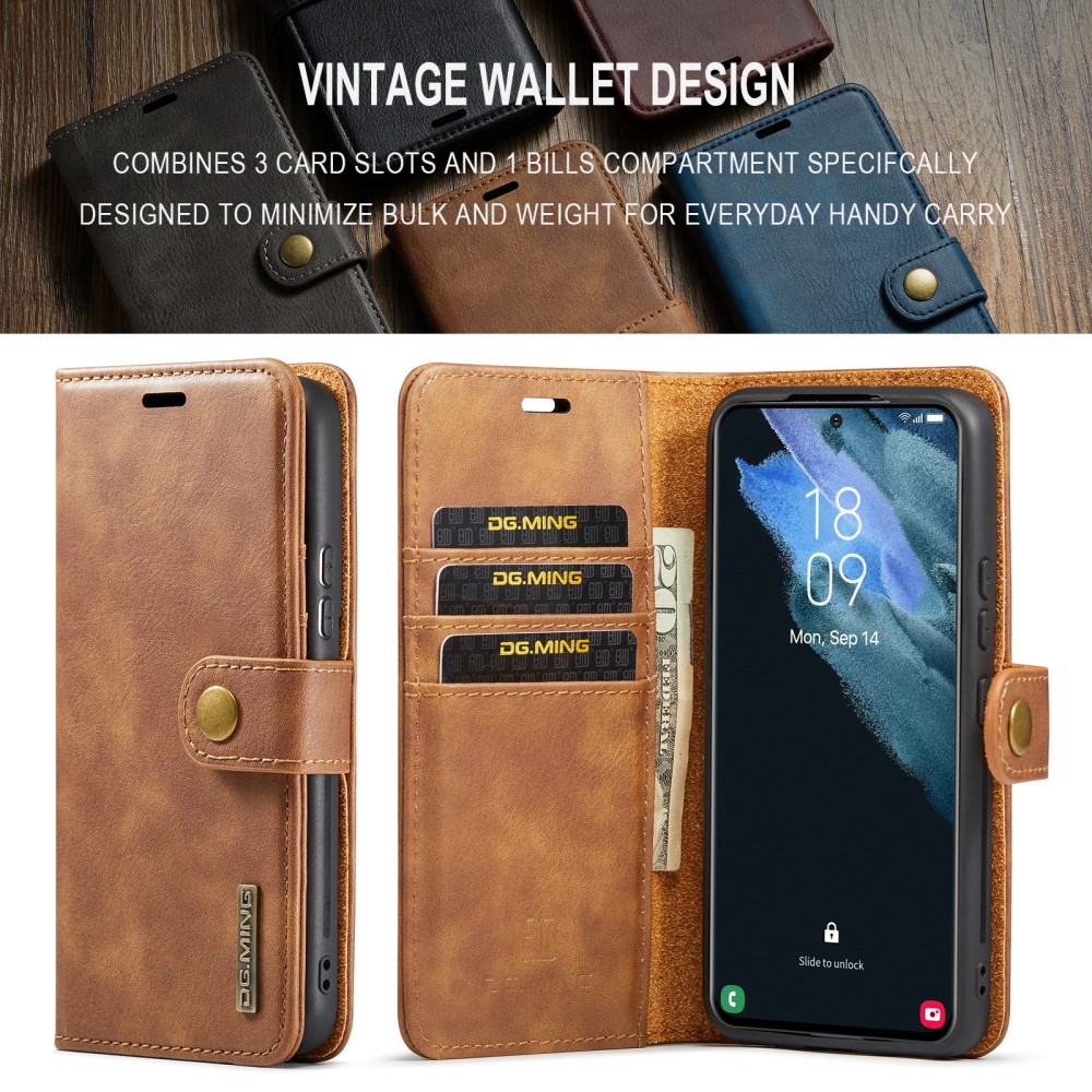DG.MING DG.MING Galaxy S24 2in1 Magnet Fodral / Skal Brun