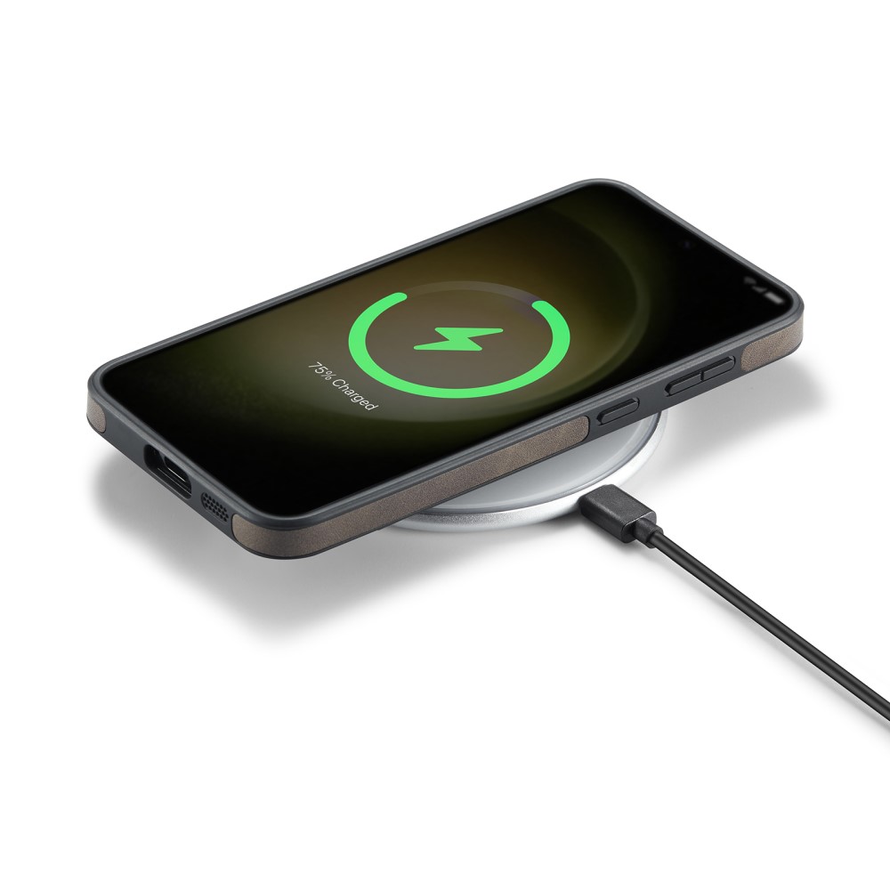 DG.MING DG.MING Samsung Galaxy S24 Skal Läderbelagt Brun