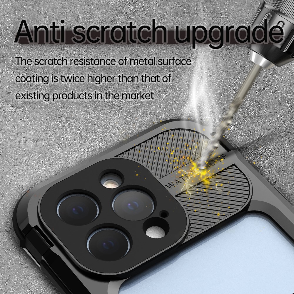 ShellBox ShellBox iPhone 13 Pro MagSafe IP68 Aluminium Vattentät Skal Svart