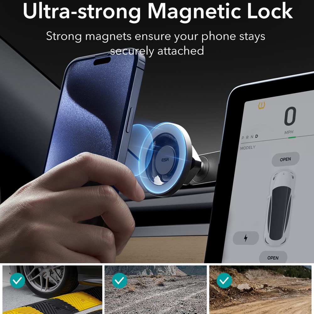 ESR ESR MagSafe Mobilhållare För Skärmar / Instrumentbräda Svart