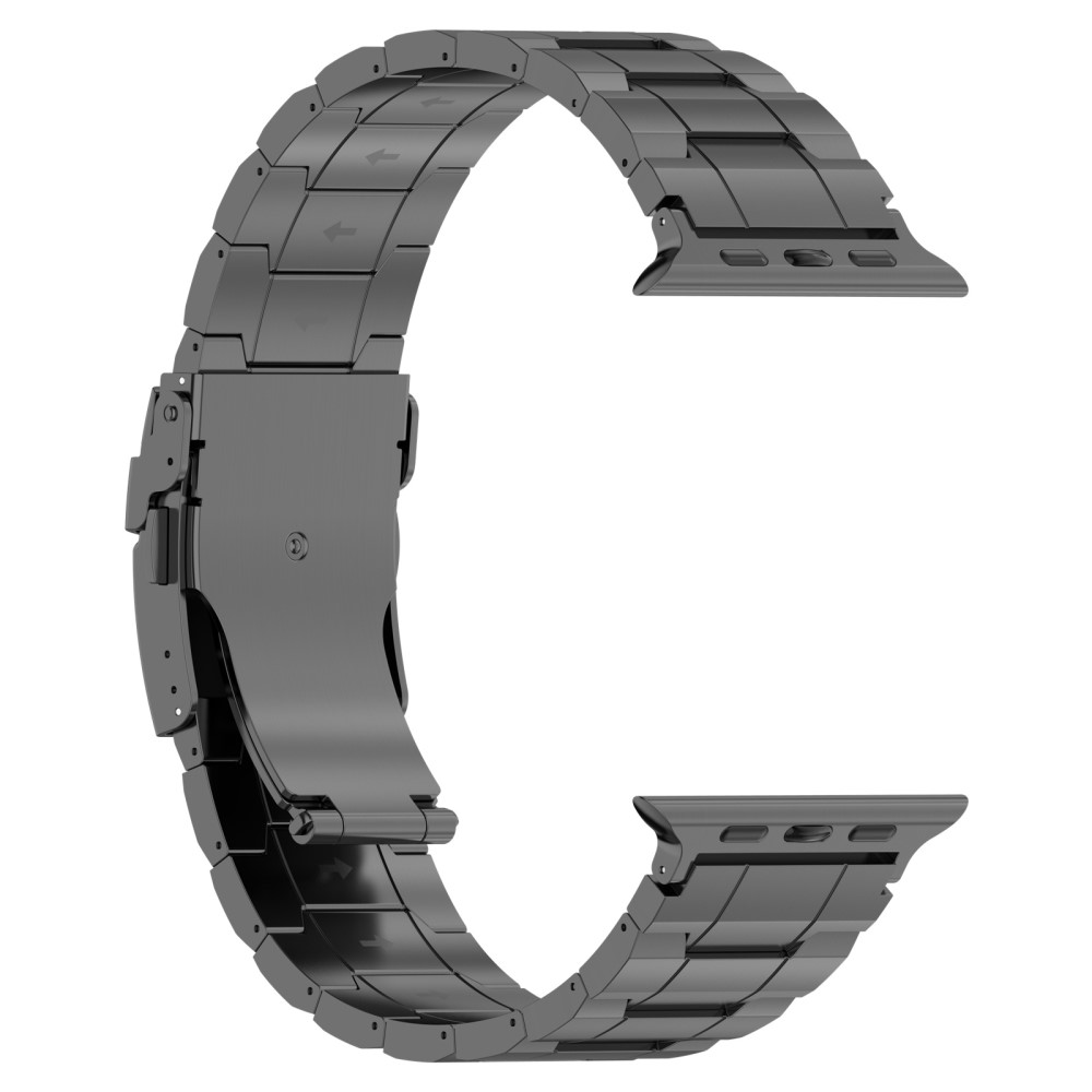  Apple Watch 42/44/45/46/49 mm Armband Steel Titanium Grå