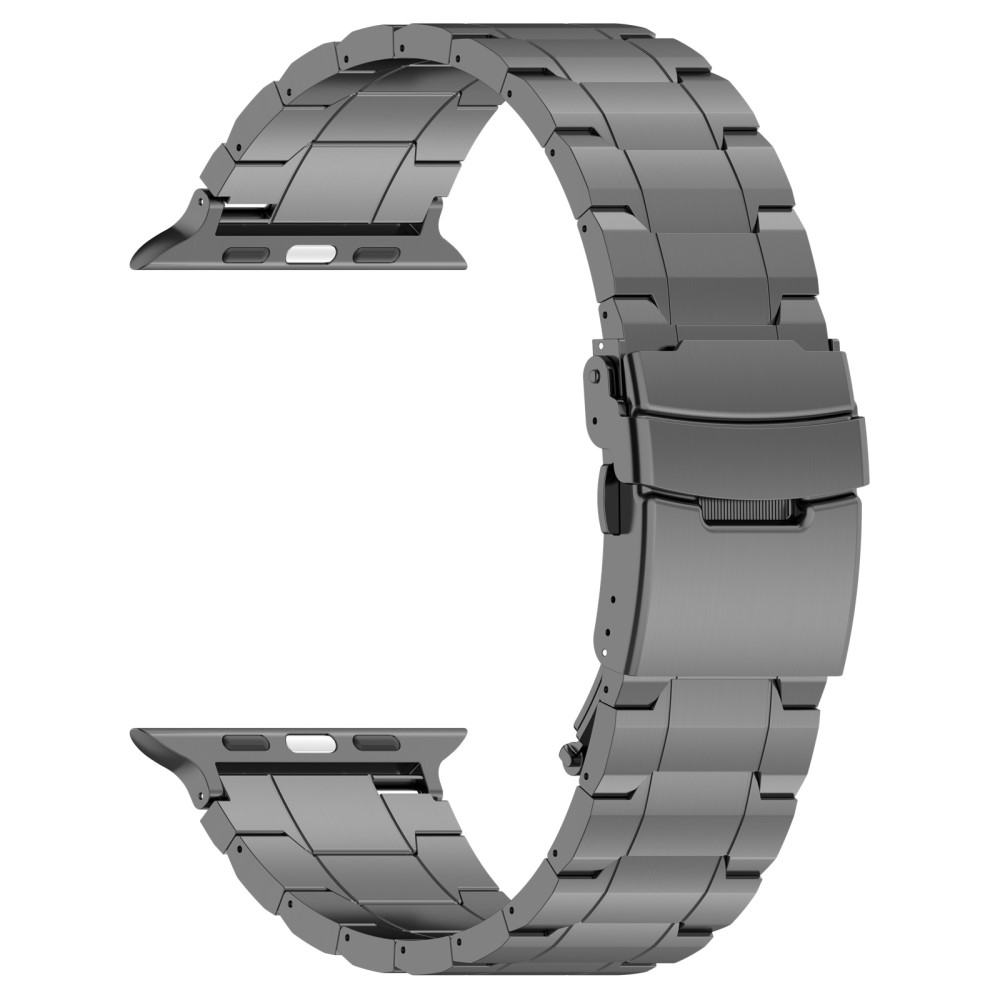  Apple Watch 42/44/45/46/49 mm Armband Steel Titanium Grå