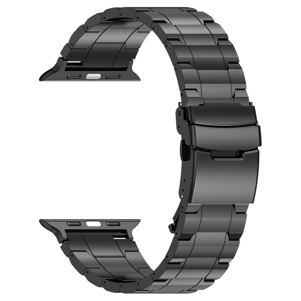  Apple Watch 42/41/40/38 mm Armband Steel Titanium Svart