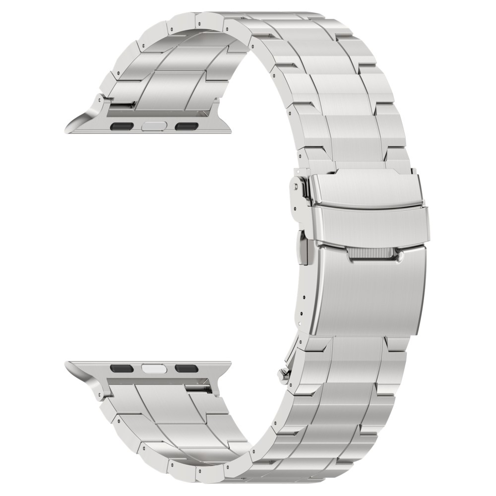  Apple Watch 42/41/40/38 mm Armband Steel Titanium Silver