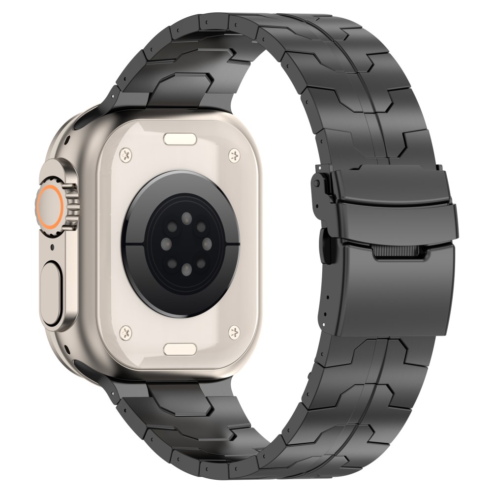  Apple Watch 42/41/40/38 mm Armband Steel Svart