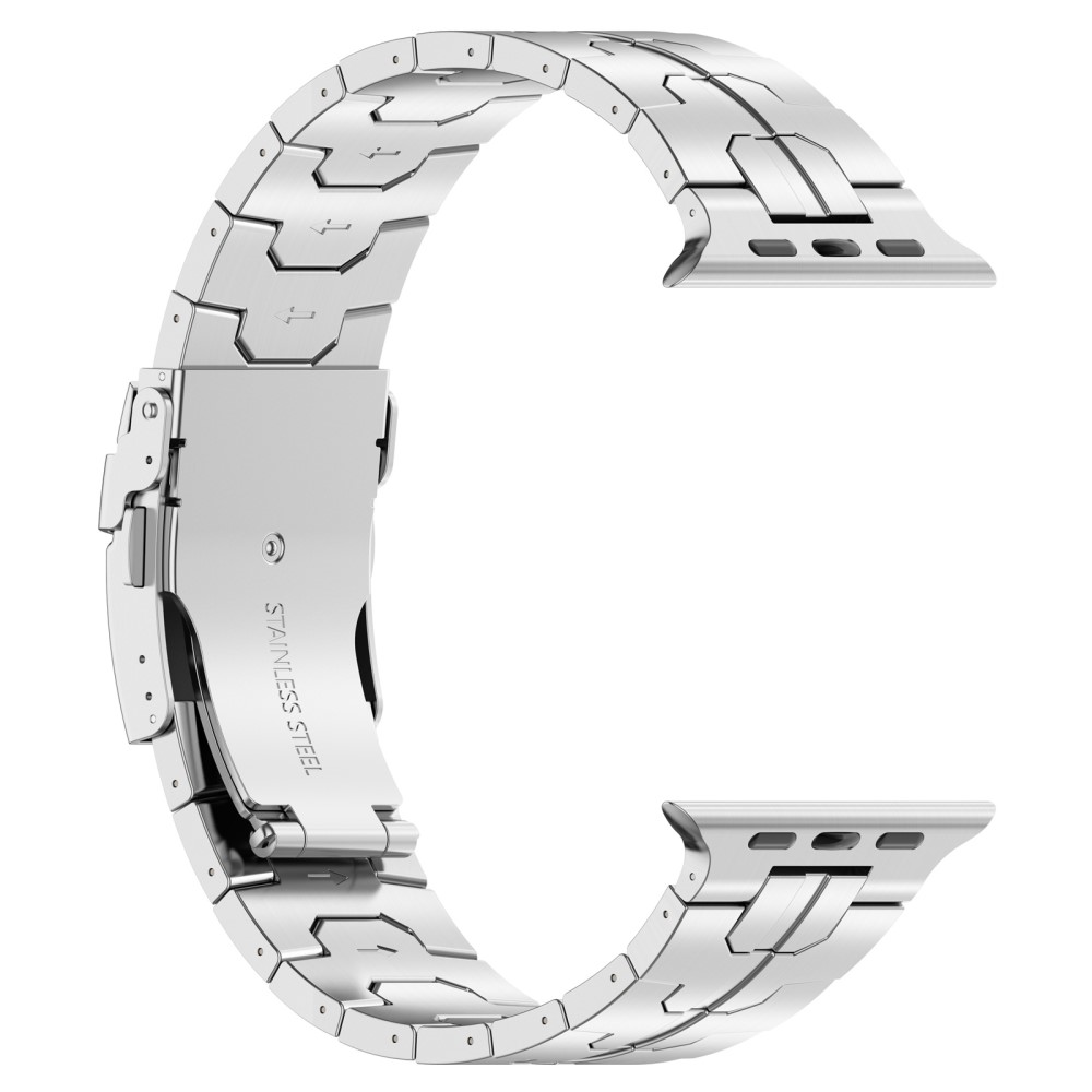  Apple Watch 42/44/45/46/49 mm Armband Steel Silver