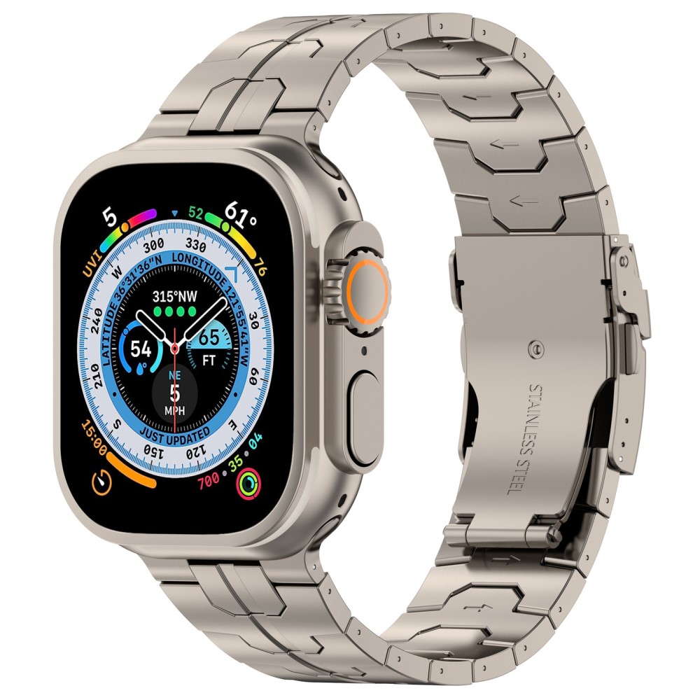  Apple Watch 42/44/45/46/49 mm Armband Steel Titanium