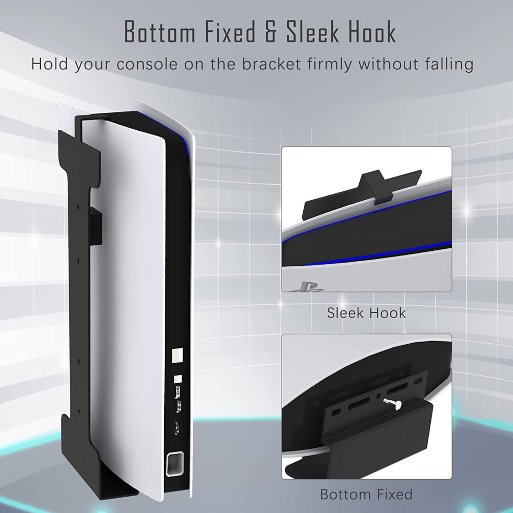  PS5 Universal Väggfäste I Metall För Konsol, Handkontroll, Headset