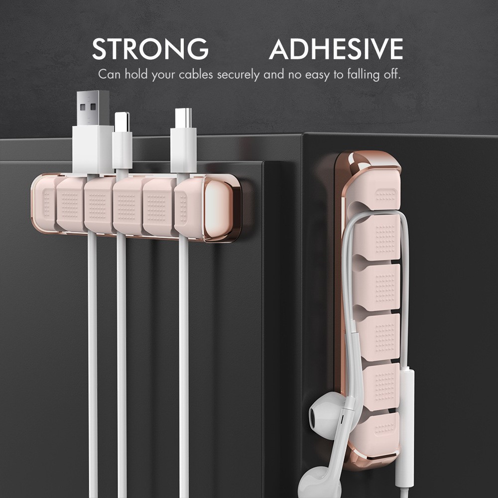 AHASTYLE AHASTYLE 5-Port Kabel Hållare/Organiserare I Aluminium/Silikon