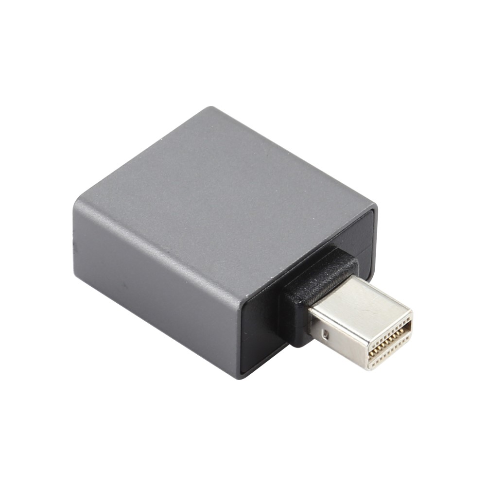  DisplayPort Hona till Mini DisplayPort Hane Adapter Grå