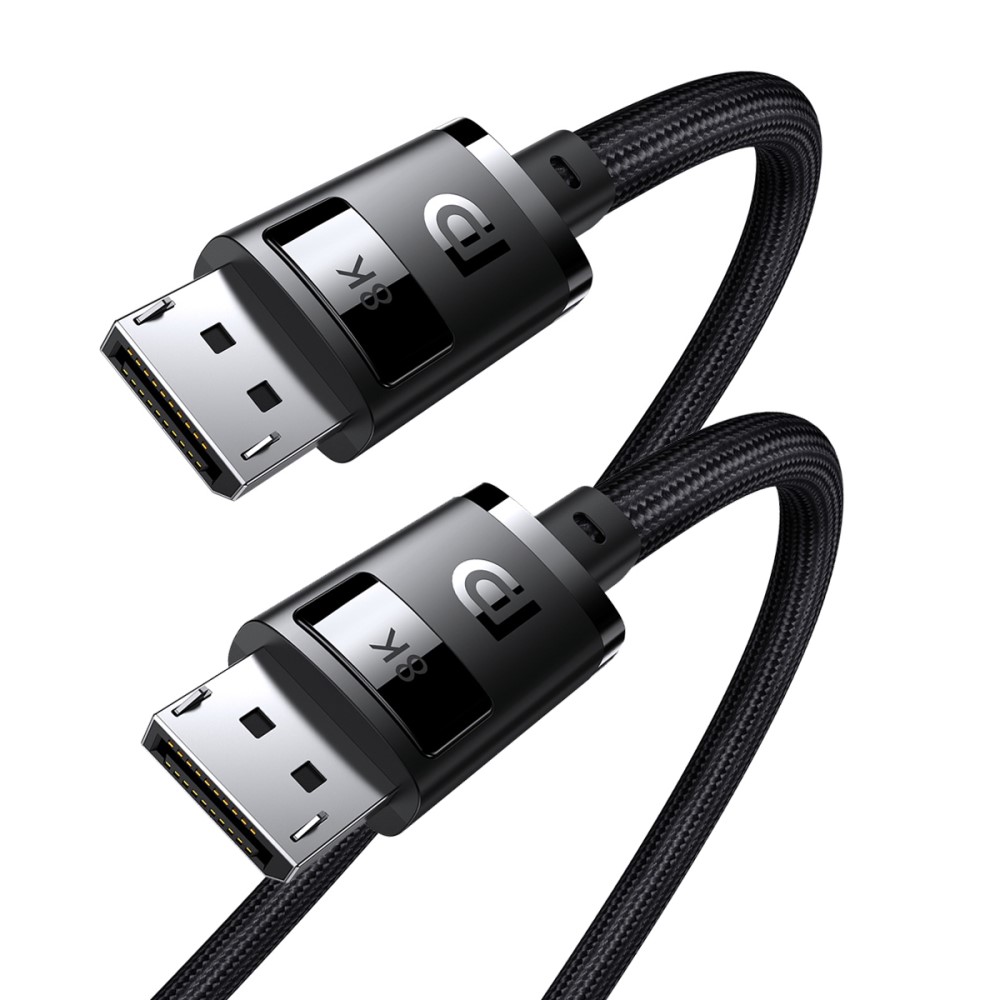 BASEUS Baseus DP DisplayPort Hane Kabel 2m, 8K Stöd Svart