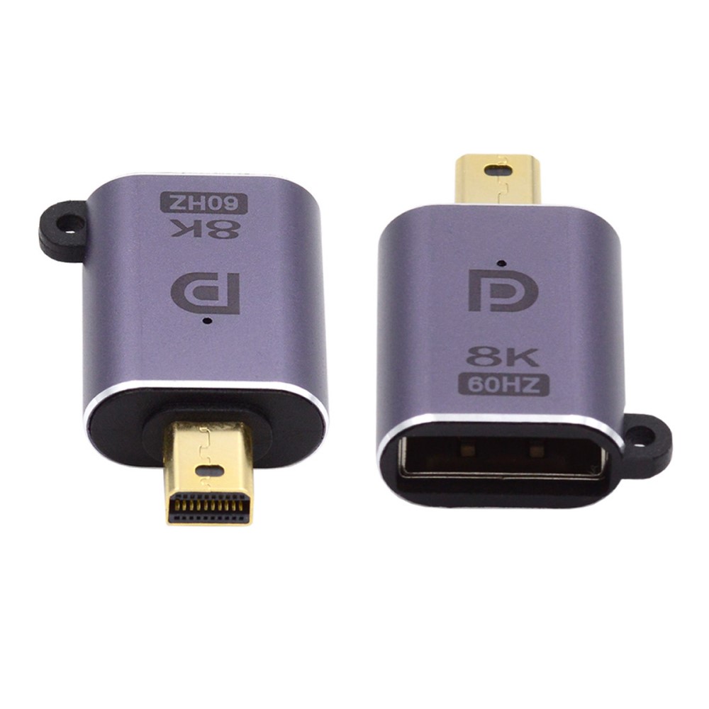  DP DisplayPort till Mini DisplayPort 1.4 Adapter 8K 60Hz Blå