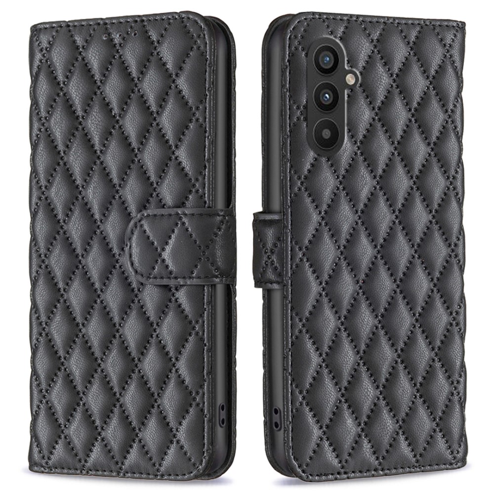  Samsung Galaxy A25 5G Fodral Diamond Läder Svart