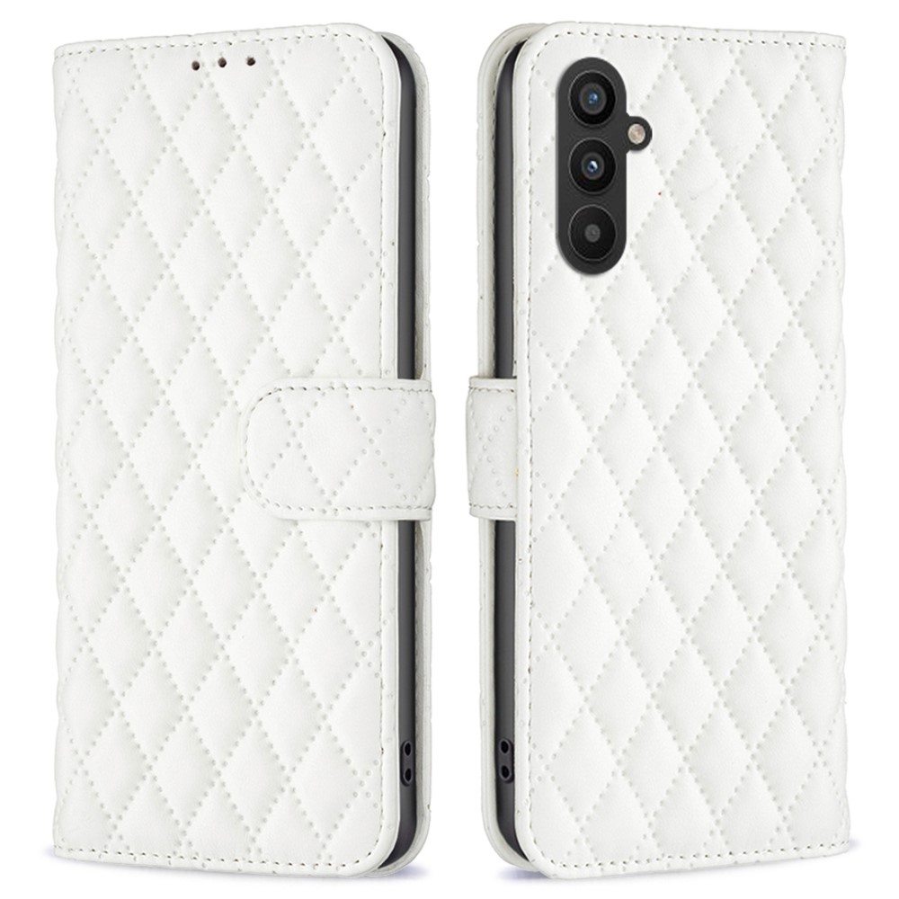  Samsung Galaxy A25 5G Fodral Diamond Läder Vit
