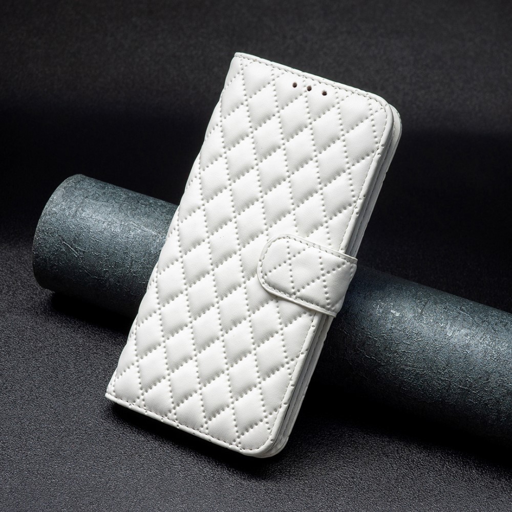  Samsung Galaxy A25 5G Fodral Diamond Läder Vit