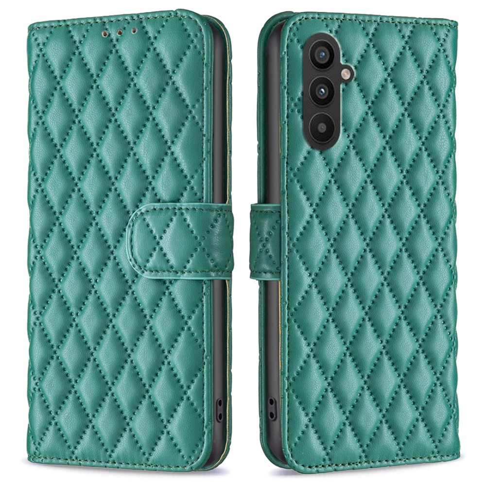  Samsung Galaxy A25 5G Fodral Diamond Läder Grön